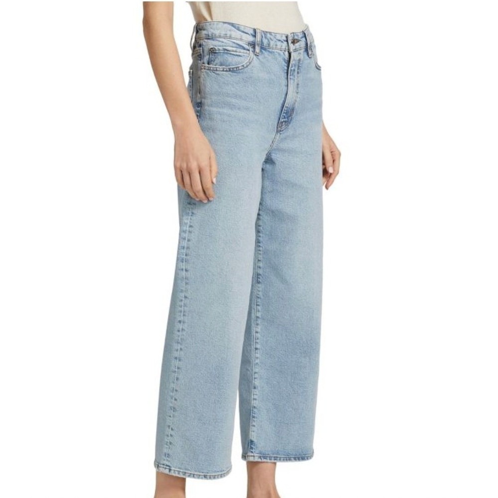 FRAME Mid Rise Straight Leg Jeans Size 30 Blue Springs Light Wash